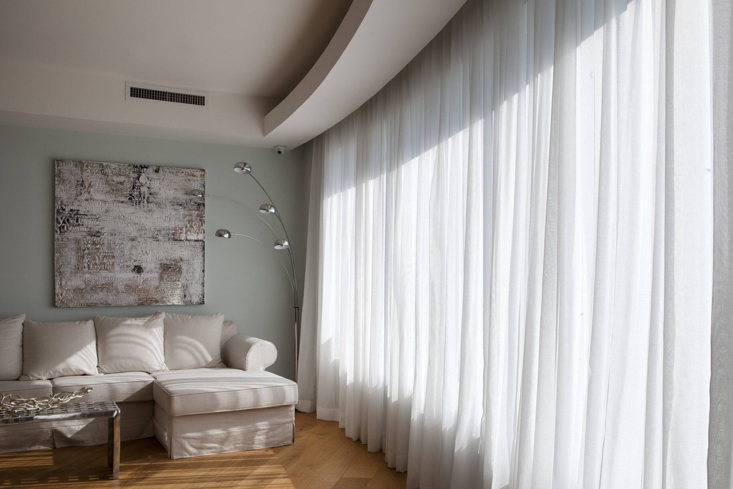 וילון לסלון מבד